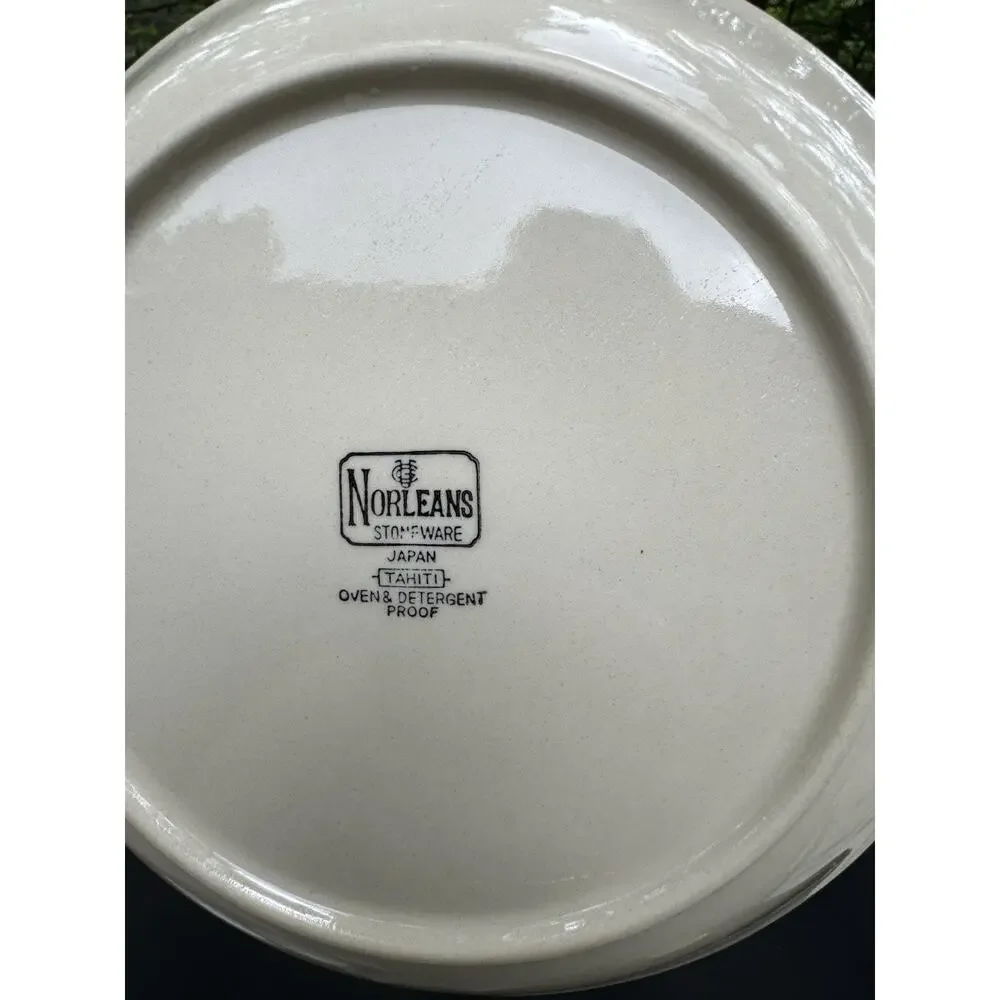 Norleans Stoneware Indian Summer Set of 2 Salad or Bread Plates 7.5